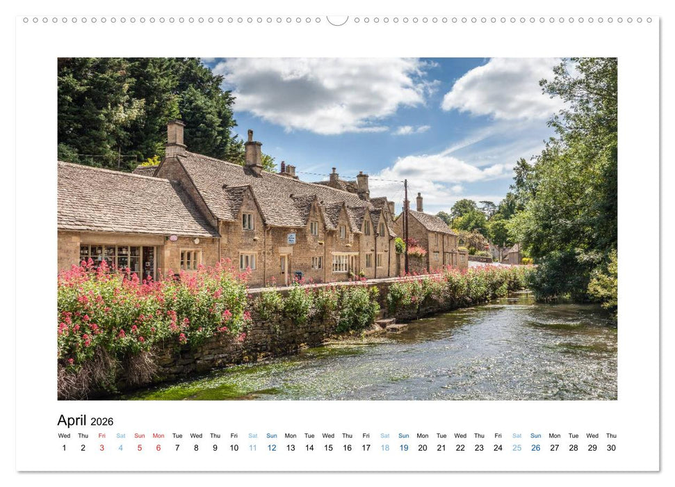 Cotswolds Gardens and Cottages (CALVENDO Premium-Calendar 2026)