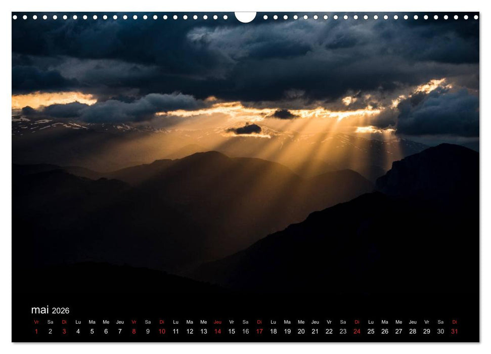 Ambiances Ariège Pyrénées (CALVENDO Calendrier mensuel 2026)