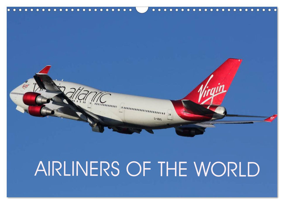 Airliners of the World (CALVENDO Monthly Calendar 2026)