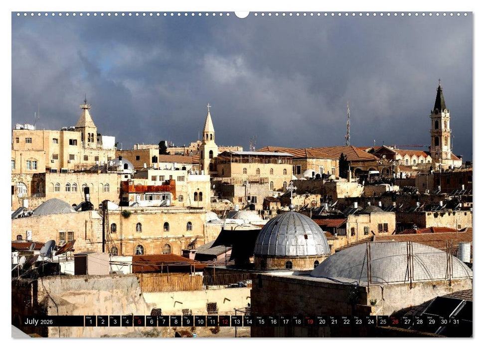 Jerusalem. The Holy City of three religions (CALVENDO Premium-Calendar 2026)