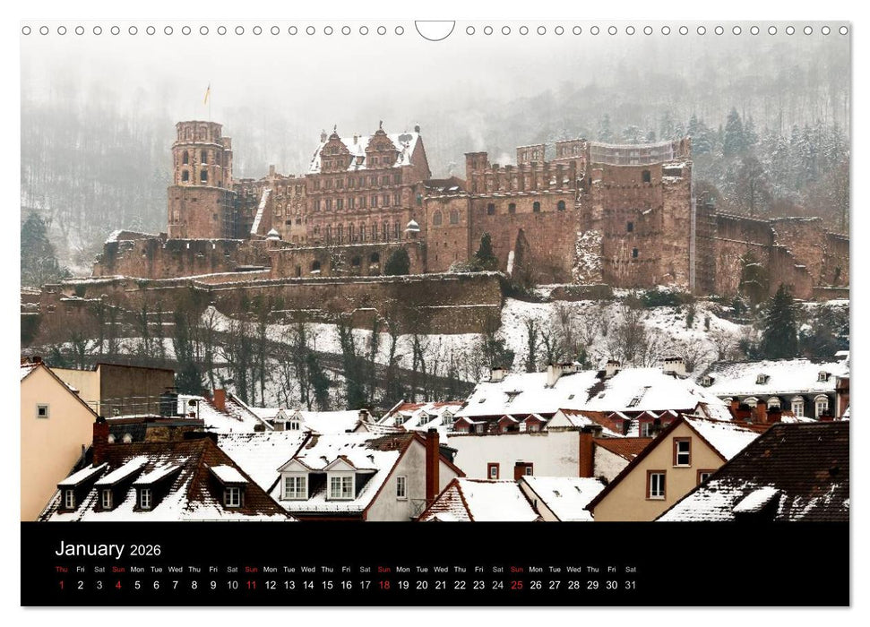 Heidelberg - Views of a City (CALVENDO Monthly Calendar 2026)