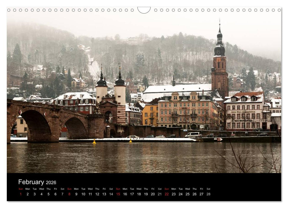 Heidelberg - Views of a City (CALVENDO Monthly Calendar 2026)