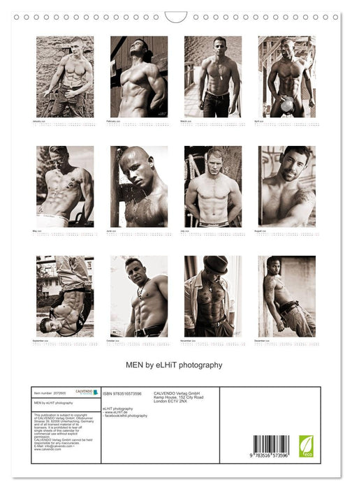 MEN by eLHiT photography (CALVENDO Monthly Calendar 2026)