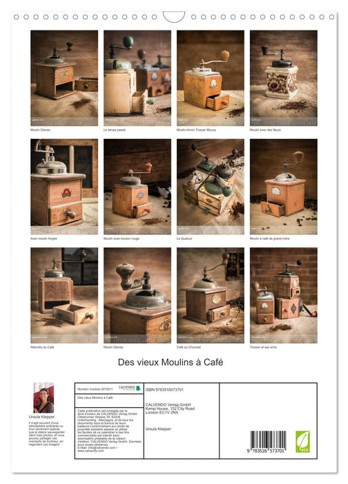 Des vieux Moulins à Café (CALVENDO Calendrier mensuel 2026)