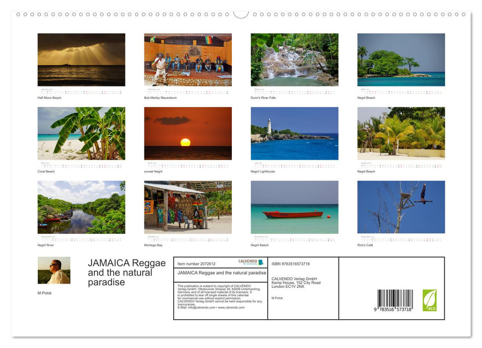JAMAICA Reggae and the natural paradise (CALVENDO Premium-Calendar 2026)