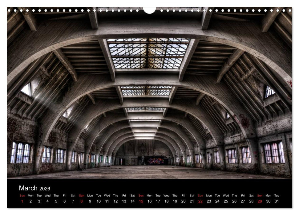 Lost Places - Beauty of decay (CALVENDO Monthly Calendar 2026)