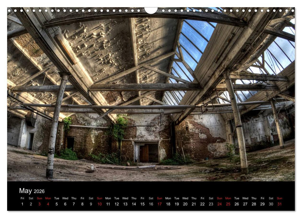 Lost Places - Beauty of decay (CALVENDO Monthly Calendar 2026)