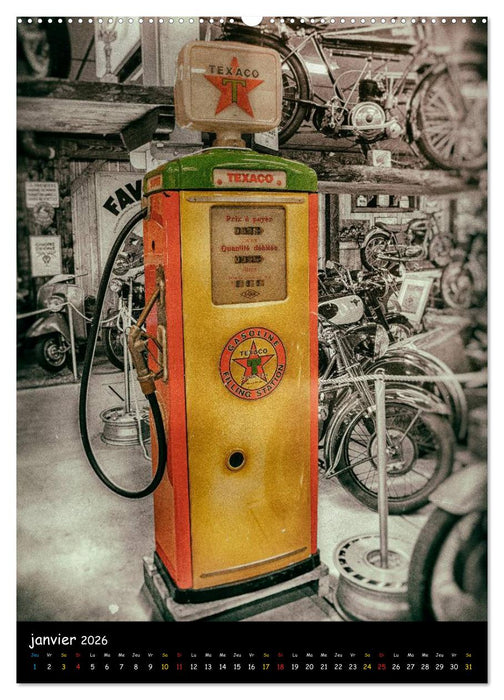 POMPES À ESSENCE VINTAGE (CALVENDO Calendrier supérieur 2026)