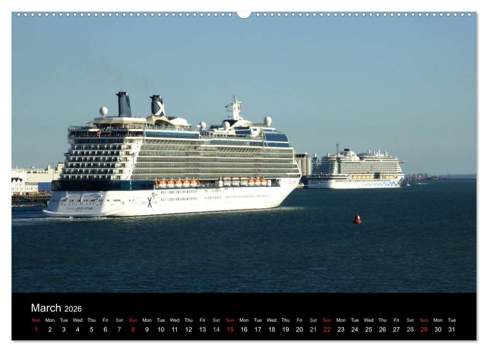 Cruise Southampton (CALVENDO Premium-Calendar 2026)
