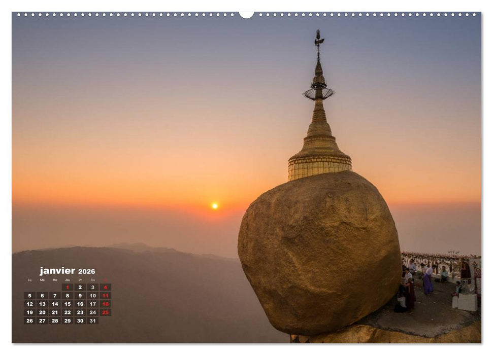 BIRMANIE MYANMAR (CALVENDO Calendrier supérieur 2026)