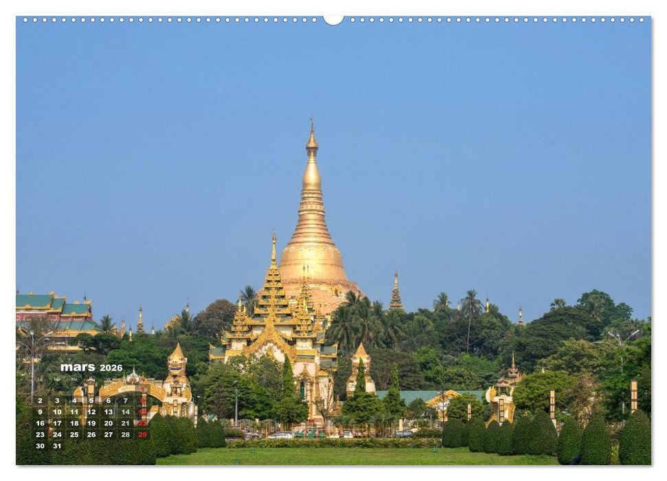 BIRMANIE MYANMAR (CALVENDO Calendrier supérieur 2026)