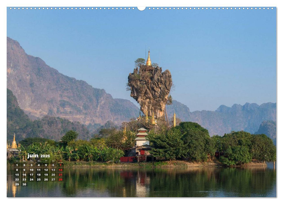 BIRMANIE MYANMAR (CALVENDO Calendrier supérieur 2026)