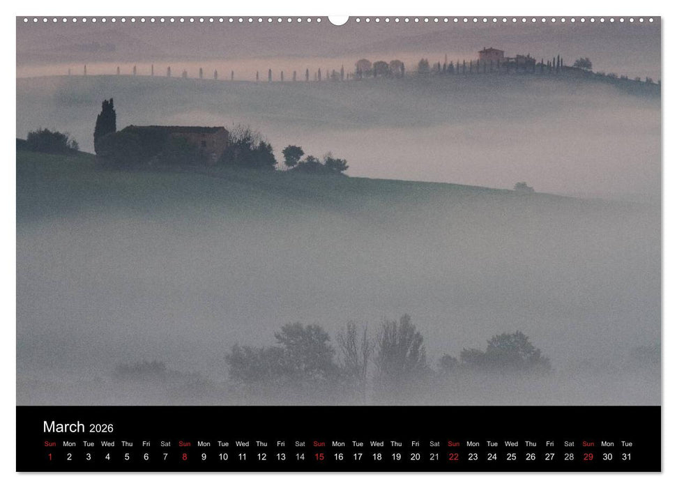 Tuscany Amazing Val d'Orcia (CALVENDO Premium-Calendar 2026)