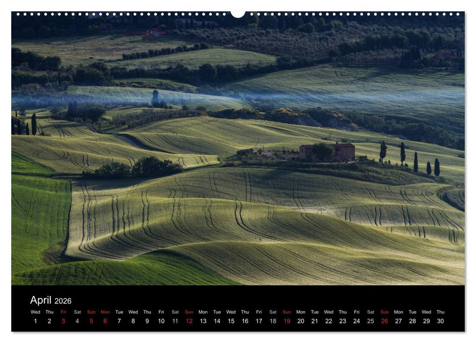 Tuscany Amazing Val d'Orcia (CALVENDO Premium-Calendar 2026)