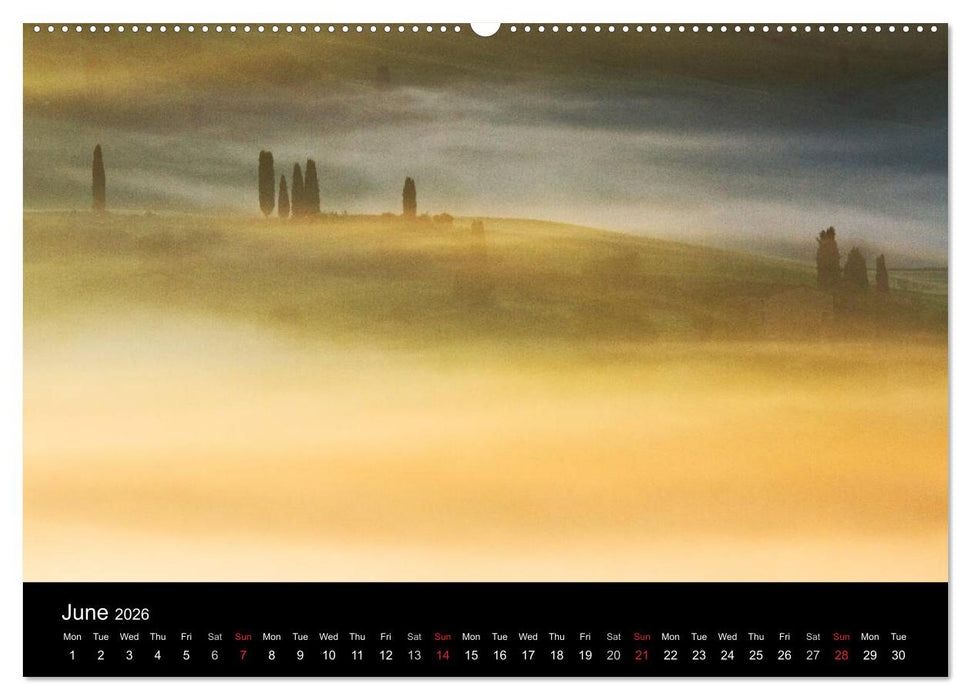 Tuscany Amazing Val d'Orcia (CALVENDO Premium-Calendar 2026)