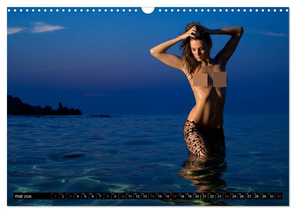 Saint-Tropez Les paysages et le nu (CALVENDO Calendrier mensuel 2026)