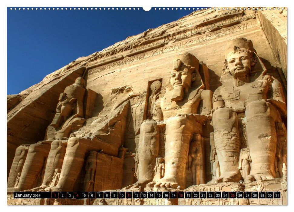 Egypt - from Abu Simbel to the Sphinx (CALVENDO Premium-Calendar 2026)