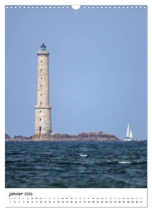 Phares Bretons (CALVENDO Calendrier mensuel 2026)