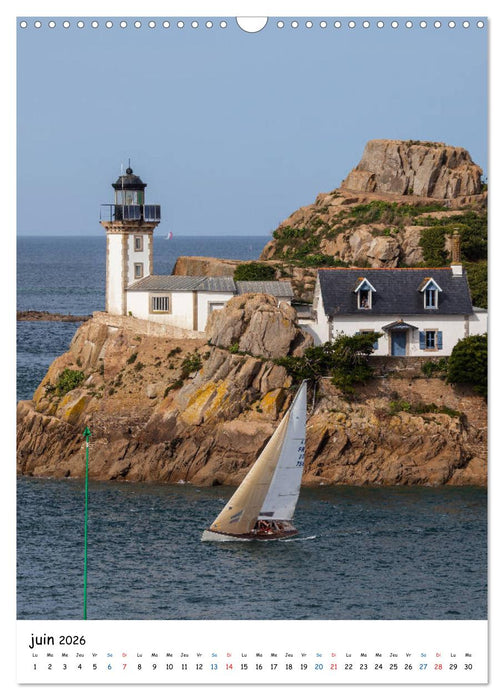 Phares Bretons (CALVENDO Calendrier mensuel 2026)