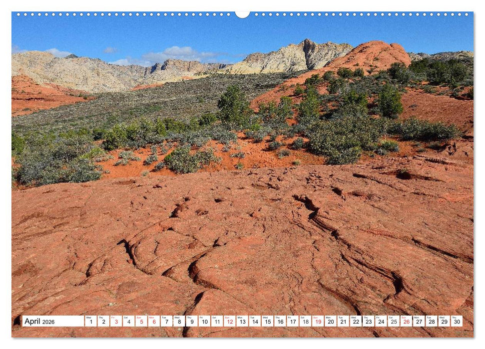 Spectacular Rock Formations in the Western US (CALVENDO Monthly Calendar 2026)