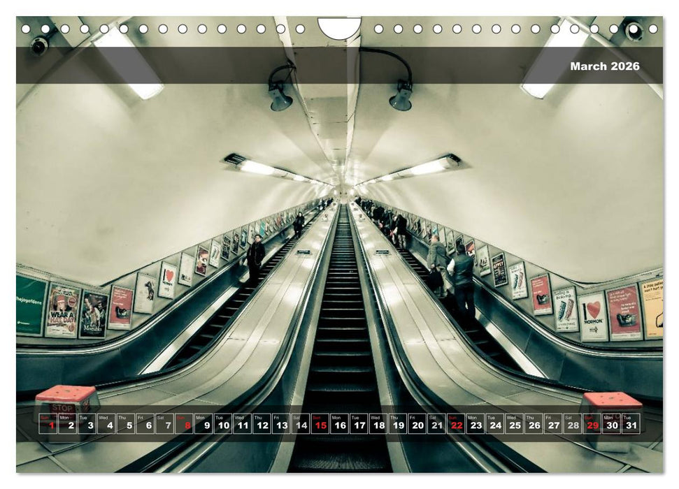 London Underground 2026 (CALVENDO Monthly Calendar 2026)