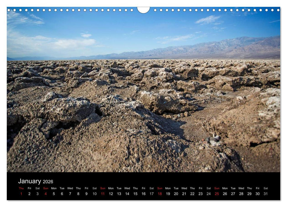 Death Valley California (CALVENDO Monthly Calendar 2026)