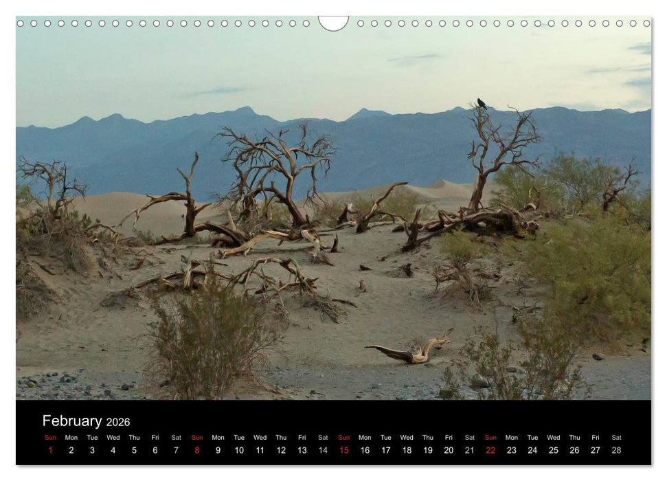 Death Valley California (CALVENDO Monthly Calendar 2026)