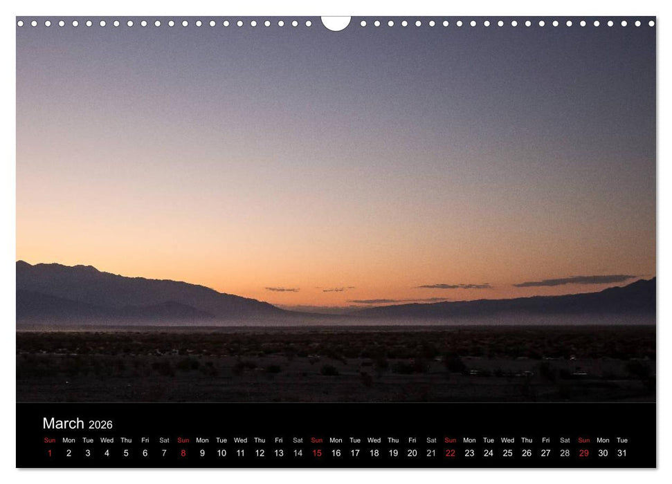 Death Valley California (CALVENDO Monthly Calendar 2026)