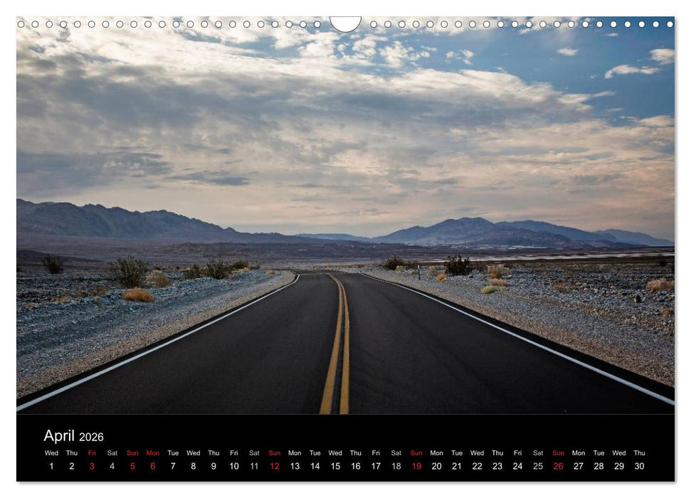 Death Valley California (CALVENDO Monthly Calendar 2026)