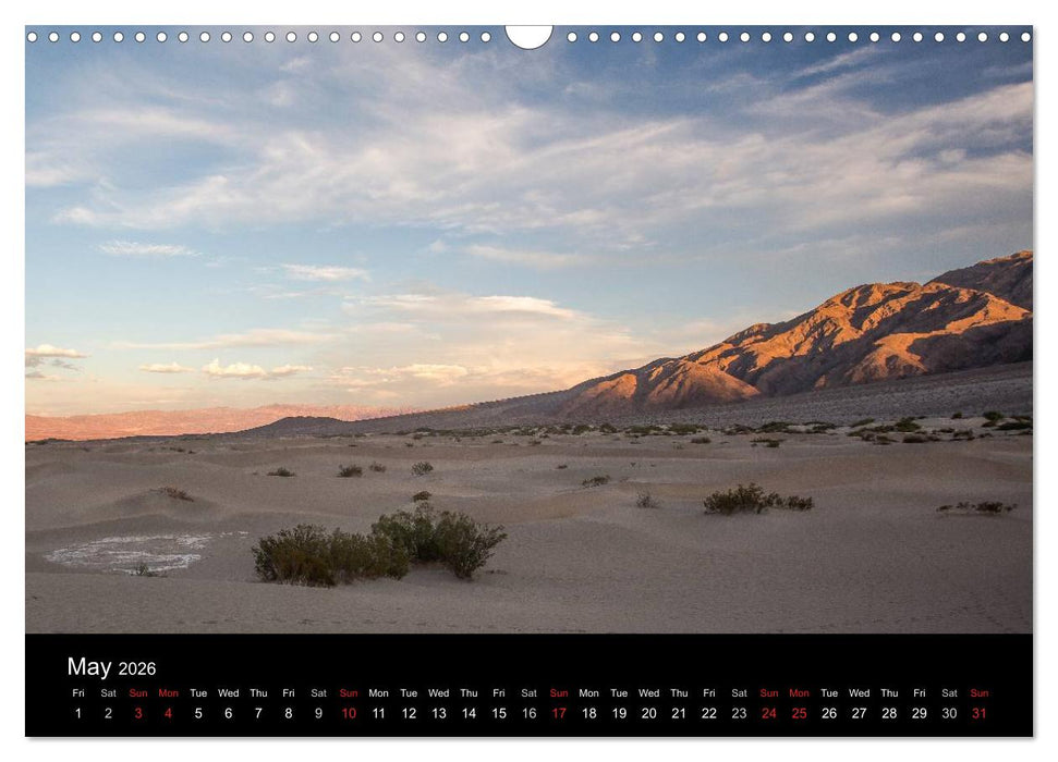Death Valley California (CALVENDO Monthly Calendar 2026)