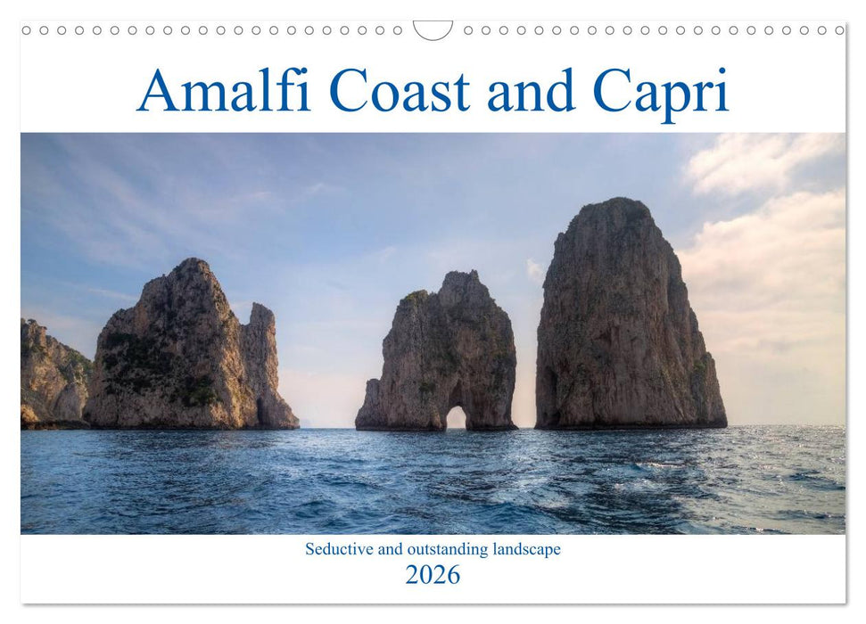 Amalfi Coast and Capri (CALVENDO Monthly Calendar 2026)