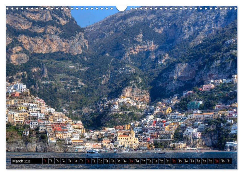 Amalfi Coast and Capri (CALVENDO Monthly Calendar 2026)