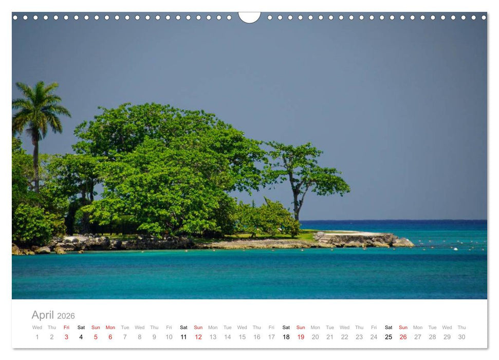 JAMAICA Reggae and the natural paradise (CALVENDO Monthly Calendar 2026)
