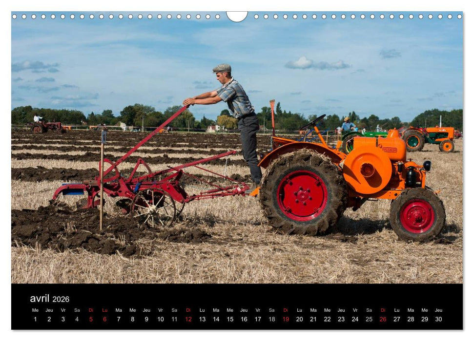 Anciens tracteurs agricoles (CALVENDO Calendrier mensuel 2026)