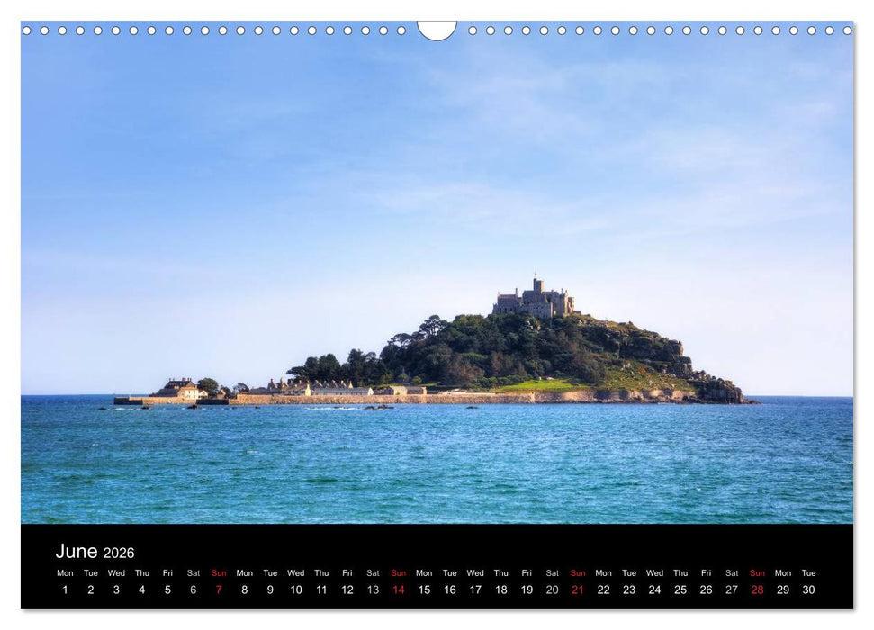 Cornwall (CALVENDO Monthly Calendar 2026)