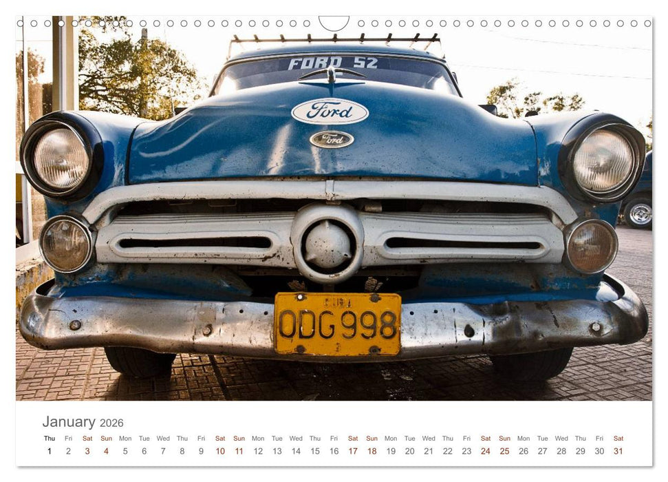 Cuban Cars (CALVENDO Monthly Calendar 2026)