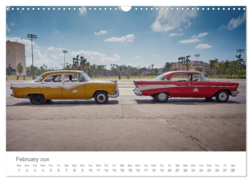 Cuban Cars (CALVENDO Monthly Calendar 2026)