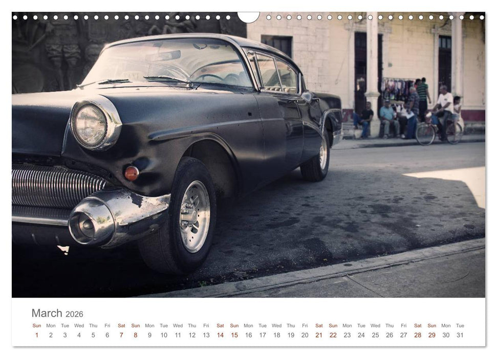 Cuban Cars (CALVENDO Monthly Calendar 2026)