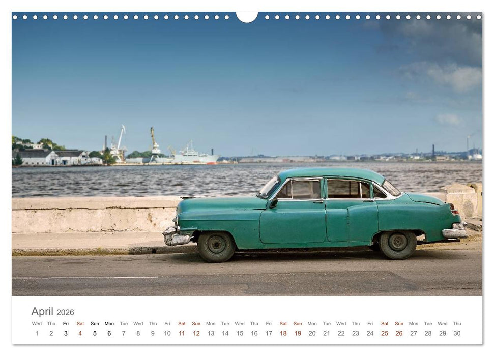 Cuban Cars (CALVENDO Monthly Calendar 2026)