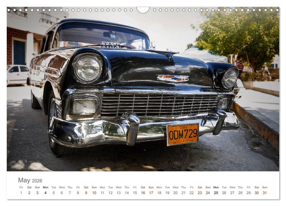 Cuban Cars (CALVENDO Monthly Calendar 2026)