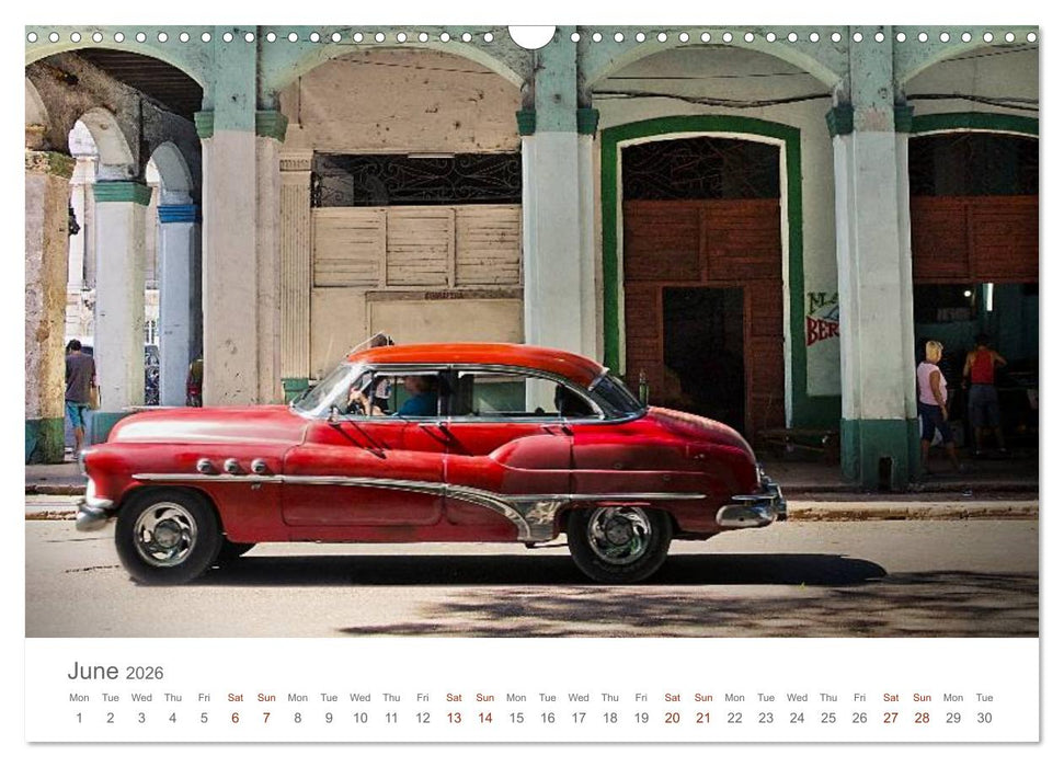 Cuban Cars (CALVENDO Monthly Calendar 2026)