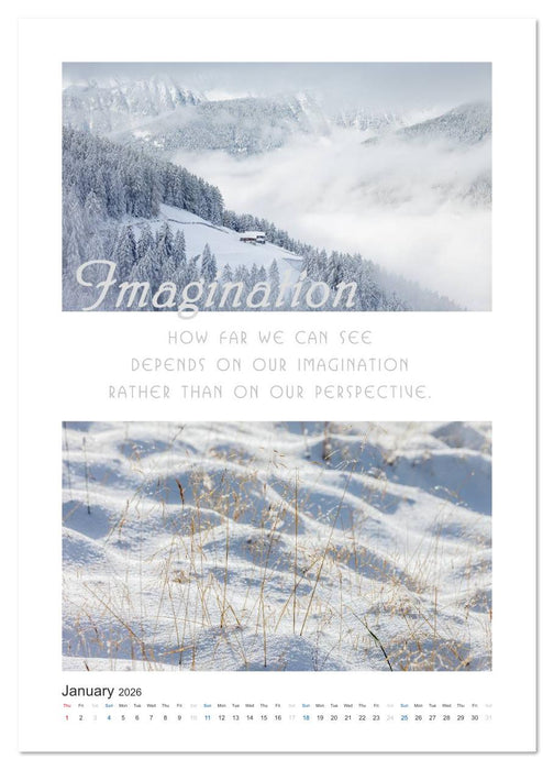 Inspiration for your Journey (CALVENDO Monthly Calendar 2026)