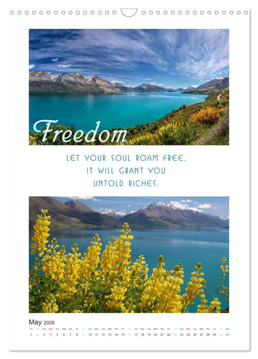 Inspiration for your Journey (CALVENDO Monthly Calendar 2026)