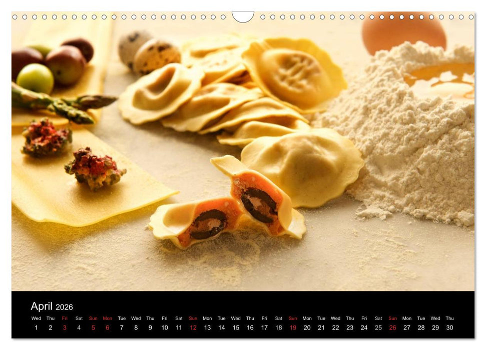 PASTA (CALVENDO Monthly Calendar 2026)
