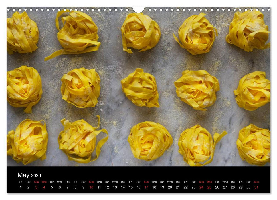 PASTA (CALVENDO Monthly Calendar 2026)