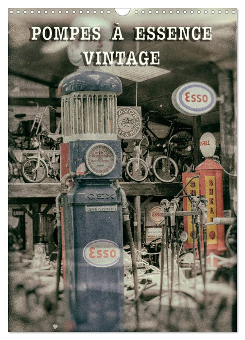POMPES À ESSENCE VINTAGE (CALVENDO Calendrier mensuel 2026)