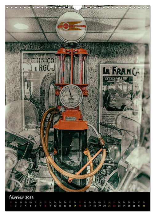 POMPES À ESSENCE VINTAGE (CALVENDO Calendrier mensuel 2026)