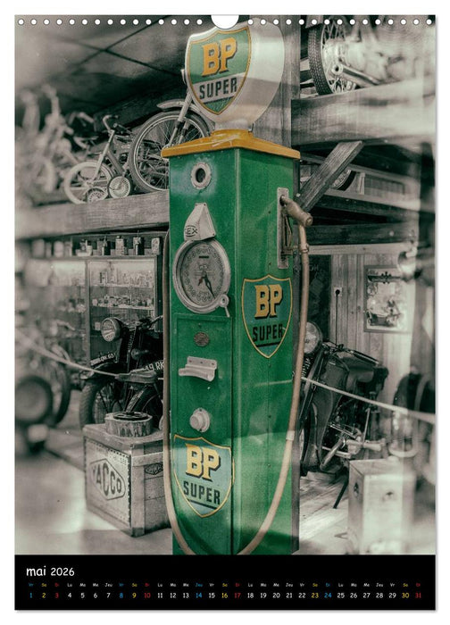 POMPES À ESSENCE VINTAGE (CALVENDO Calendrier mensuel 2026)