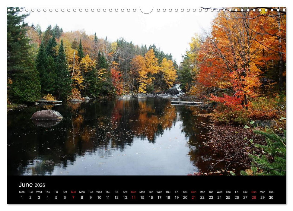 Indian Summer Mont Tremblant Quebec (CALVENDO Monthly Calendar 2026)