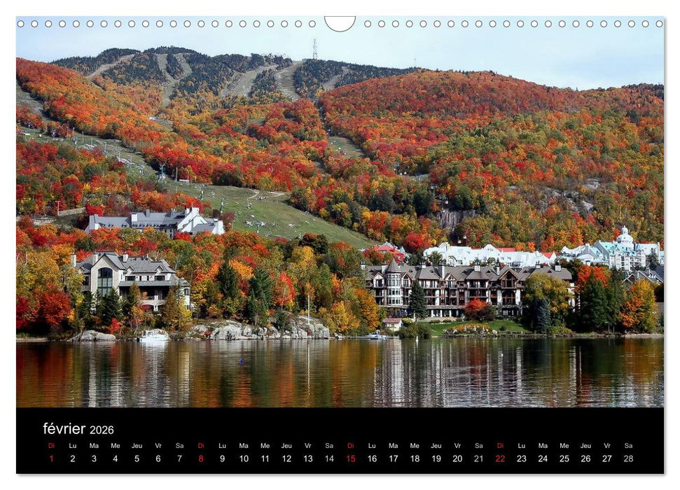 L'été Indien au Mont Tremblant, Québec (CALVENDO Calendrier mensuel 2026)